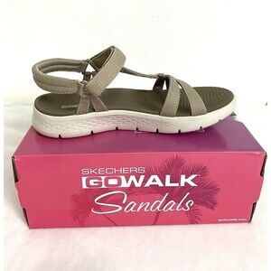 Skechers Sandals Go Walk Flex Sublime Women's Taupe Straps Comfort Casual